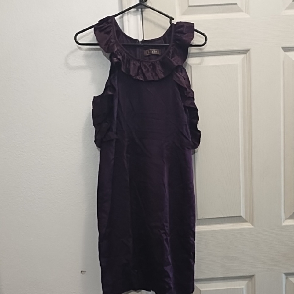 Karlie Purple Ruffled Dress